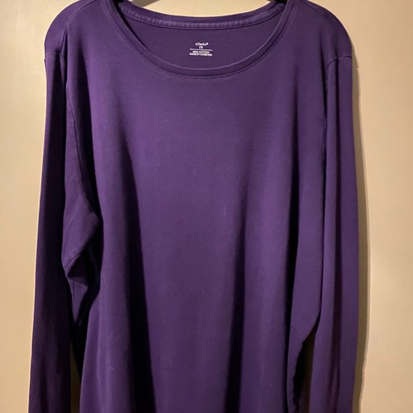 Purple Long Sleeve Tee - Picture 1 of 3